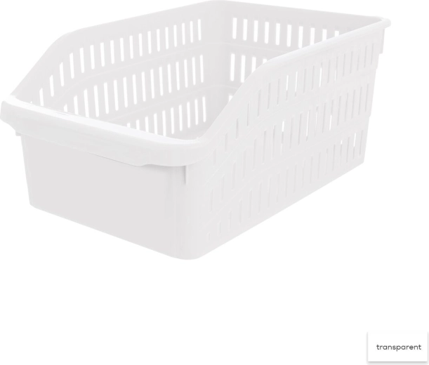 Organizér Tina – plastový košík 20 × 30 × 13 cm, mix barev