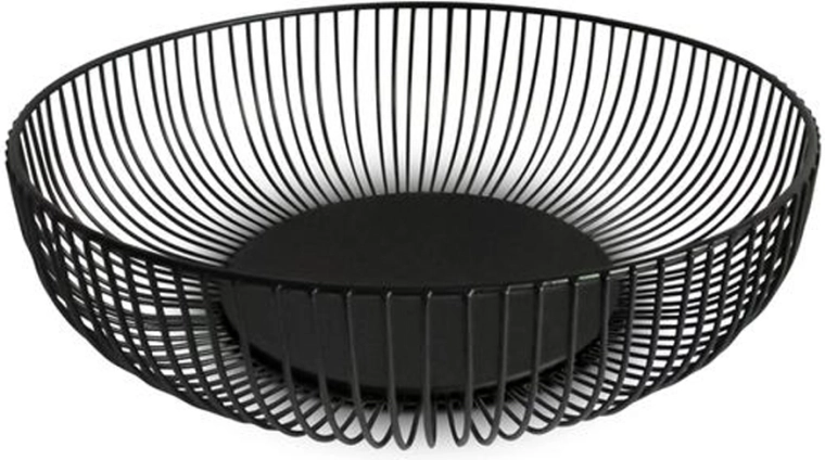 Drátěná mísa na ovoce Kitchisimo černá 28 cm