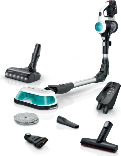 Tyčový vysavač BOSCH Unlimited 7 ProHygienic Aqua 2v1, bíly