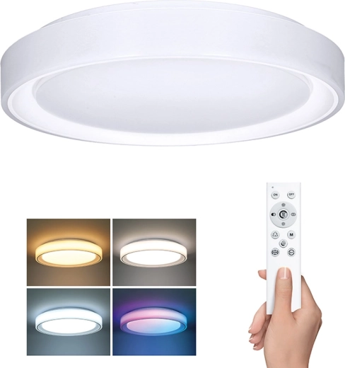 Solight LED stropní a nástěnné svítidlo Floco s dálkovým ovládáním
