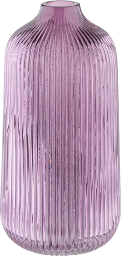 Skleněná váza Color Box fialová 21 cm