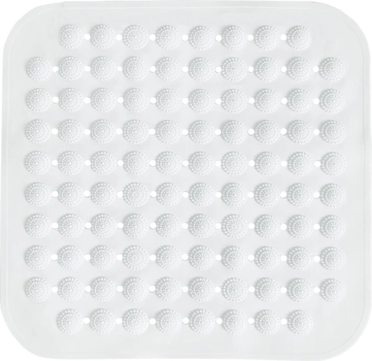 Protiskluzová sprchová podložka z PVC 43,5 × 43,5 cm