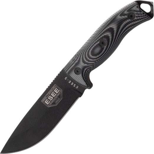 ESEE Model 5 outdoorový nůž s pevnou čepelí, G10 rukojeť, pouzdro Kydex