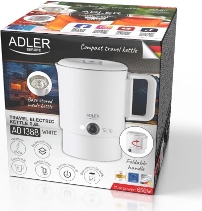 Skutečně cestovní: skládací rukojeť a základna uvnitř