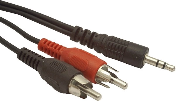 Audio kabel 3,5 mm jack na 2× RCA 1,5 m Gembird
