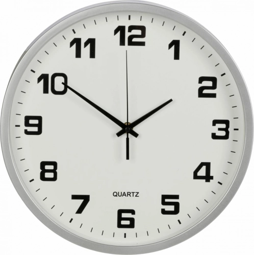 Velké tiché nástěnné hodiny 25 cm kulaté