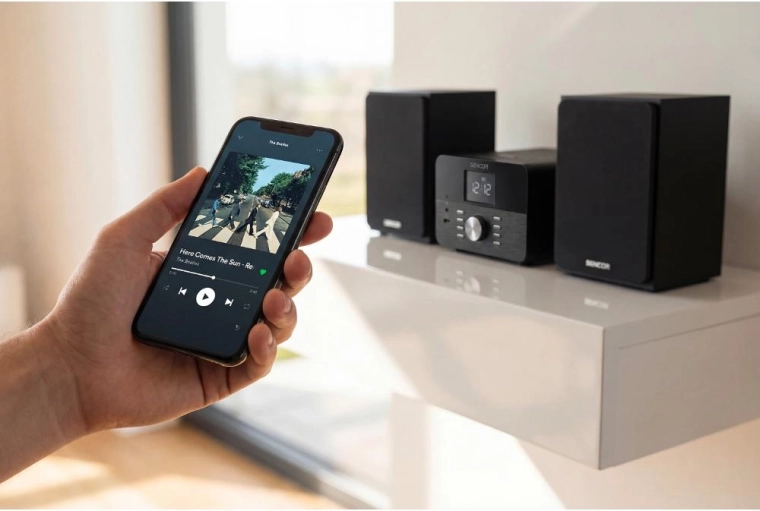 Bezdrátové přehrávání přes Bluetooth 5.2
