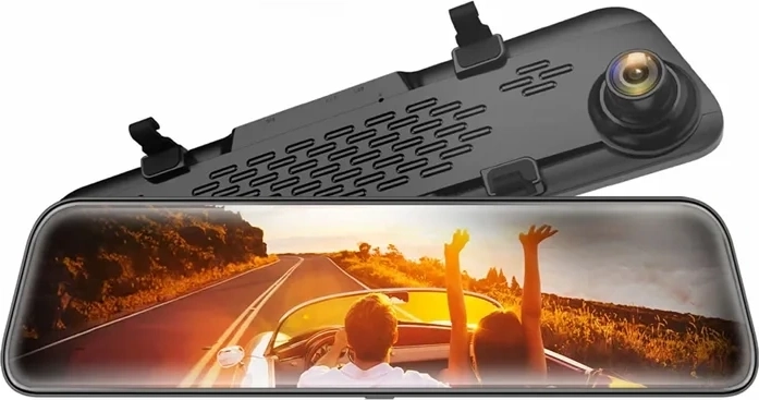Palubní kamera do zpětného zrcátka WOLFBOX G840S 4K s GPS a 32GB kartou