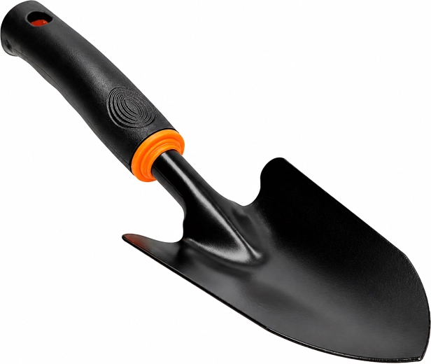 Široká kovová zahradní lopatka na přesazování a sázení rostlin 31 cm