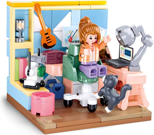 Sluban Girls Dream Kreativní Stavebnice Studovna