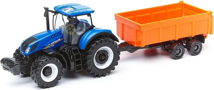 Bburago traktor New Holland T7.315 s přívěsem