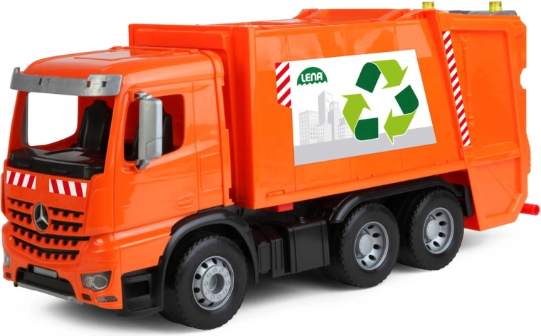 Popelářský vůz Mercedes-Benz Arocs LENA Worxx se 2 popelnicemi