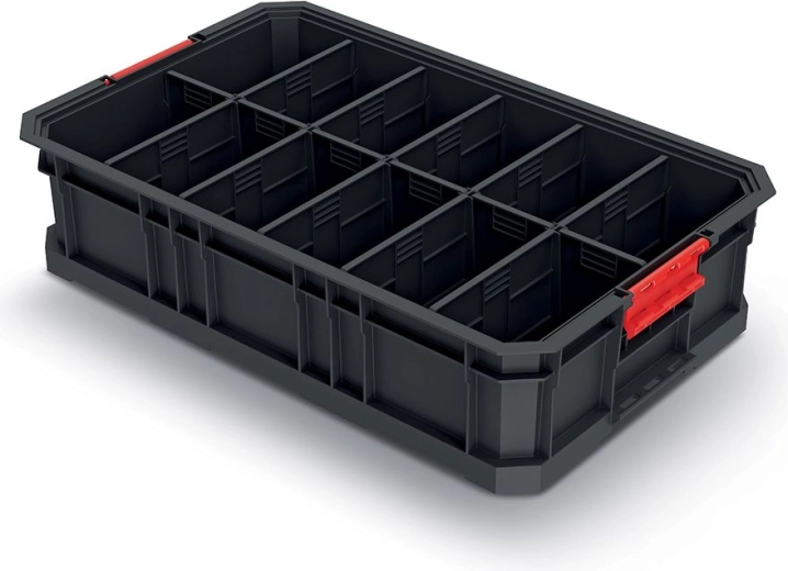 Modulární přepravní box s přepážkami 520 × 327 × 125 mm