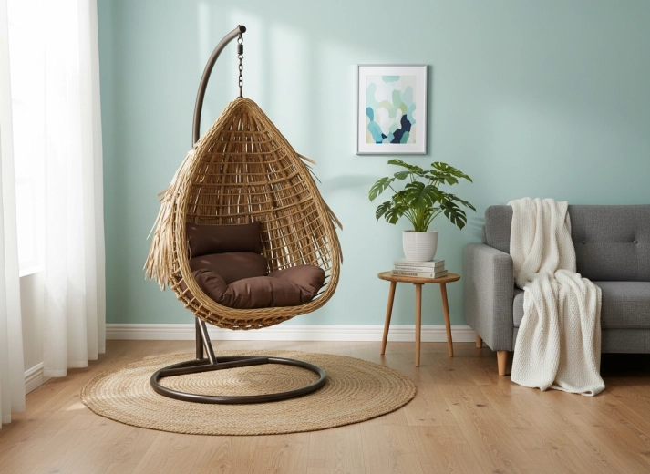 Přírodní ratanový vzhled do interiéru i na zahradu