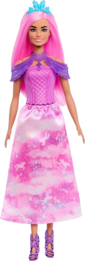 Panenka Barbie s růžovými vlasy