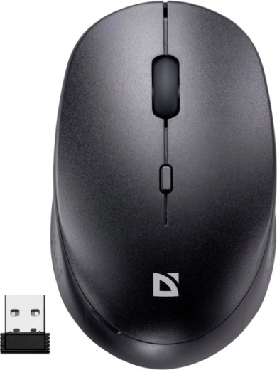 Bezdrátová tichá myš Defender Auris MB-027 – Černá