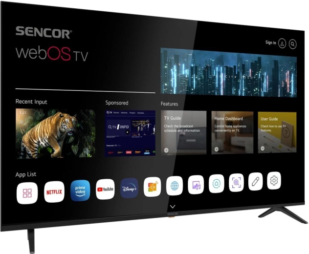 webOS Smart TV a oblíbené aplikace