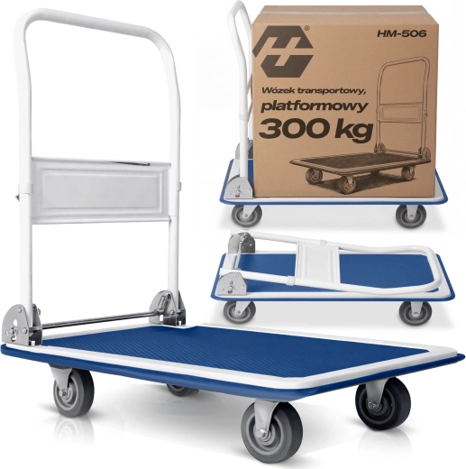 Plošinový transportní vozík Humberg s nosností 300 kg