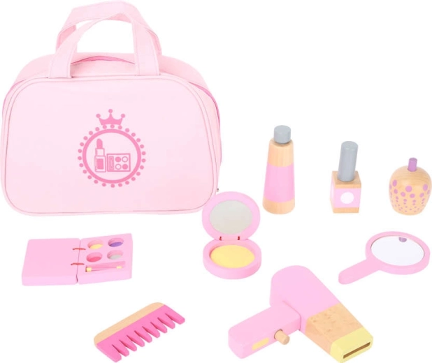 Praktická růžová kosmetická taštička
