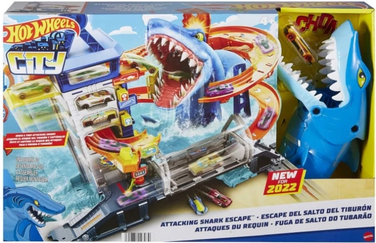 Hot Wheels City přístav – útok žraloka herní set