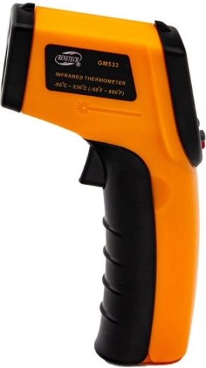 Široký rozsah měření -50 až 530 °C