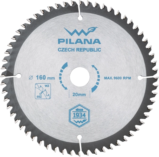 Pilový kotouč PILANA 160 mm, 60 zubů, WZ pro dřevo