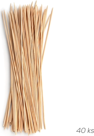 Hrocené špejle na ražniči 27 cm 40 ks