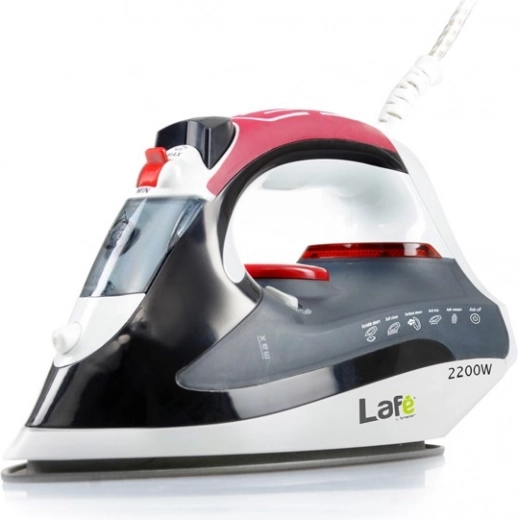 Parní žehlička Lafe 2200 W černo‑červená