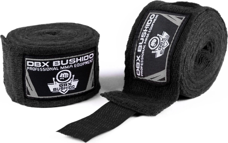 Boxerské bandáže DBX Bushido – Černá