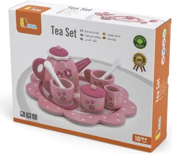 Dětský čajový a kávový set Viga na tácu