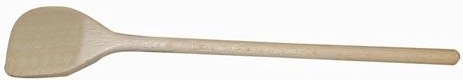 Dřevěná kulatá vařečka s rohem 25 cm