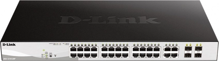 Přepínač D-Link DGS-1210-28P 24GE PoE 4SFP