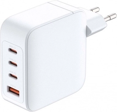Nabíječka GaN 140 W se 3× USB-C a 1× USB-A