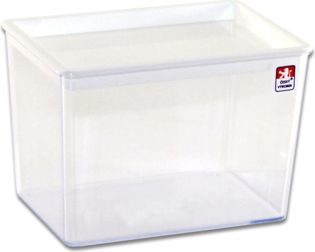 Dóza na sypké potraviny 0,6 l – vysoká obdélníková, mix barev