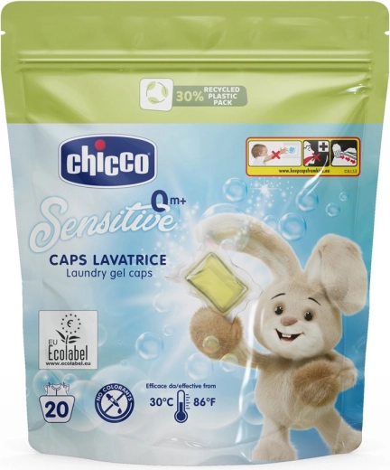 Chicco Prací kapsle Baby Sensitive pro dětské prádlo 20 ks