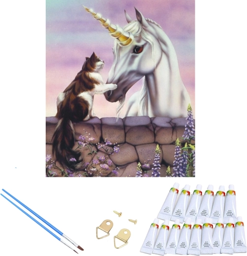 Kompletní sada barev a štětců