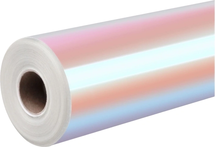 Holografická samolepicí fólie HTVRONT růžovo-fialová 30,5 × 90 cm - 1 kus