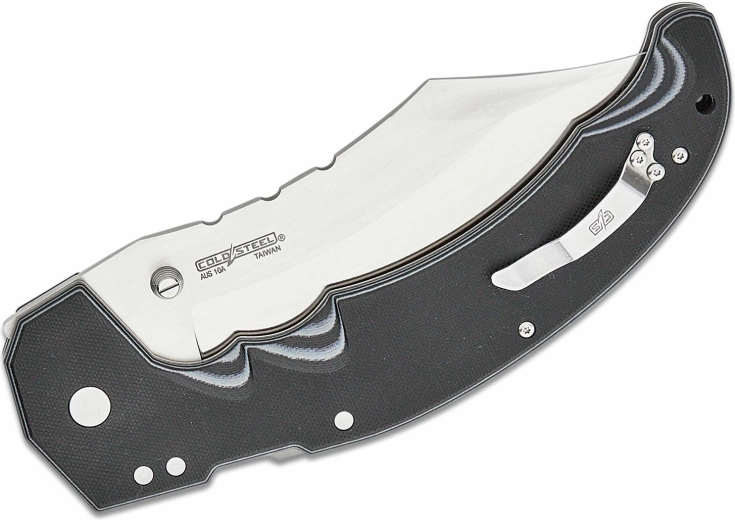 Rukojeť G10 s klipem a otvorem na šňůrku