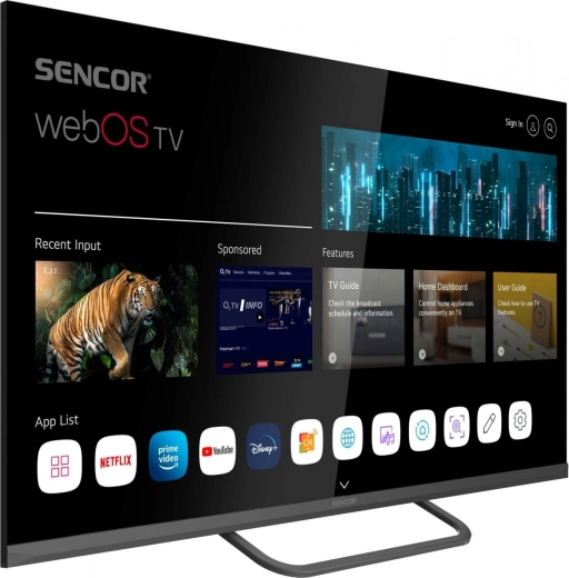 Smart webOS – rychlý přístup k aplikacím