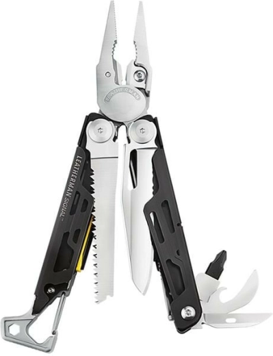 Leatherman Signal multifunkční nástroj, 19 funkcí, černo‑stříbrný