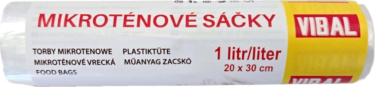 Mikrotenové sáčky 20 × 30 cm, 50 ks
