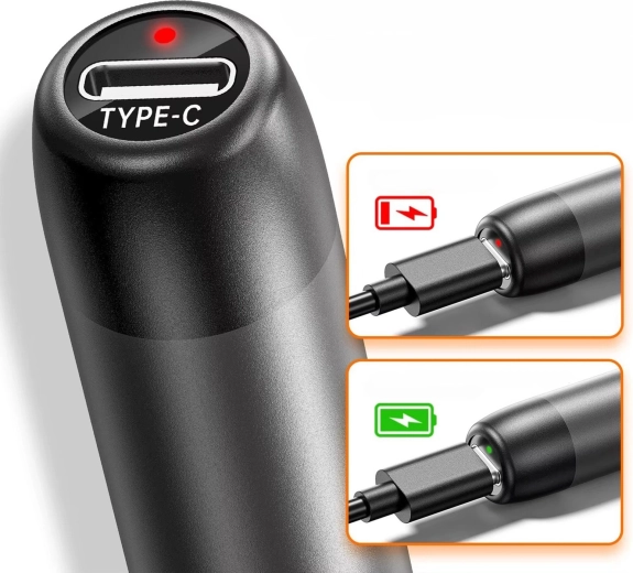 Nabíjení přes USB‑C + indikace stavu