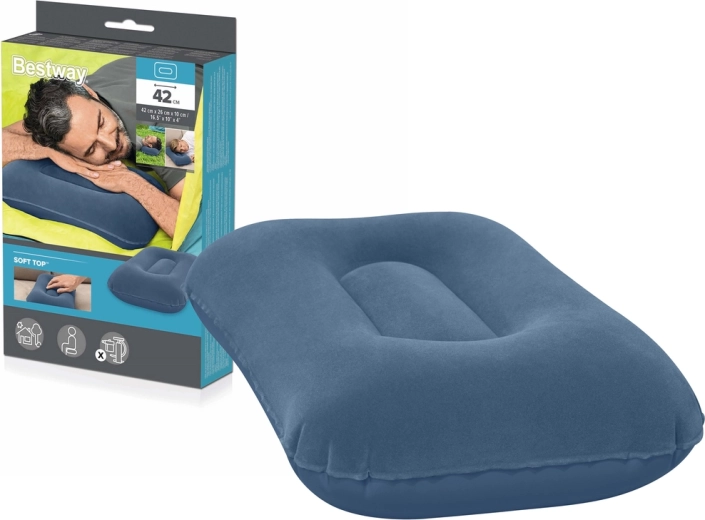 Nafukovací velurový polštář Granátové jablko 42 cm Bestway 67121