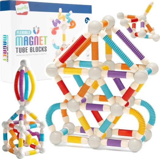 Magnetické konstrukční trubičky – 42 dílů