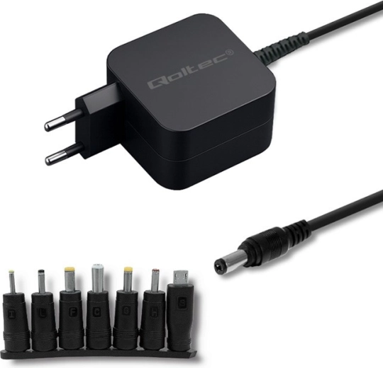 Univerzální síťový adaptér Qoltec pro tablet a router 15 W se 7 konektory