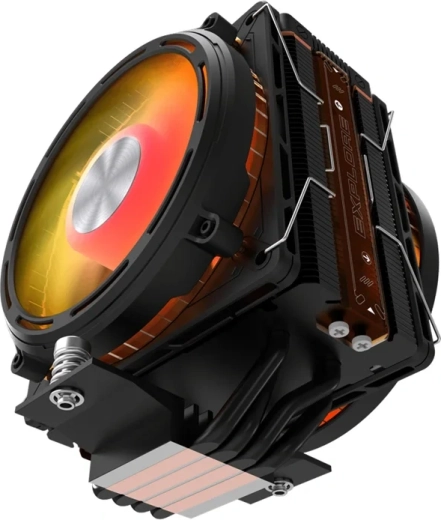 Silný odvod tepla s 4× heatpipe