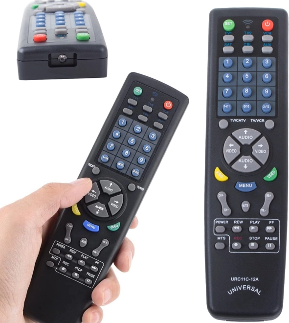 Univerzální dálkový ovladač pro TV, DVD, SAT a audio