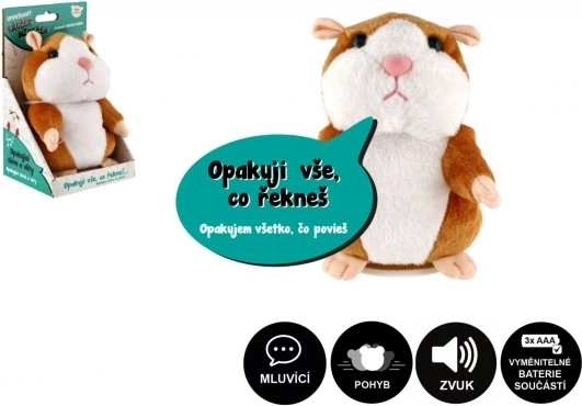 Mluvící plyšový křeček Mireček