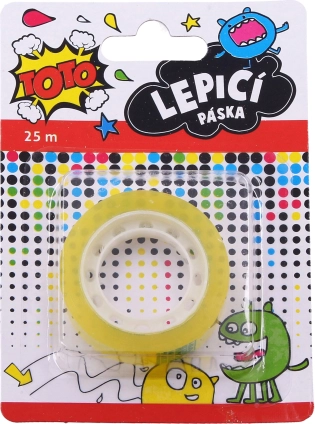 Průhledná lepicí páska 12 mm × 25 m