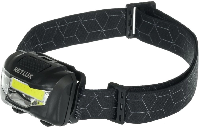 Čelová svítilna Retlux s COB LED 3 W